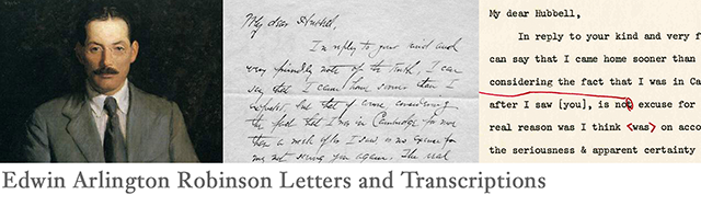 Edwin Arlington Robinson Letters and Transcriptions