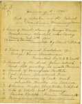 Boardman Missionary Society. List of Articles in the Cabinet in Boardman Missionary Room, 1895.